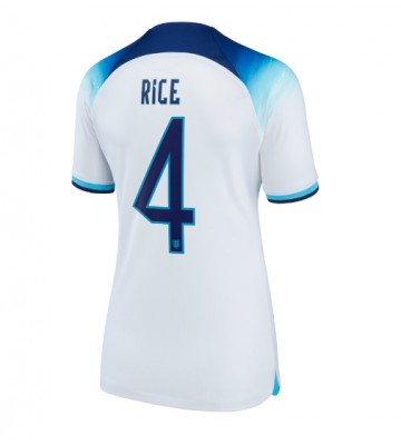 England Declan Rice #4 Hjemmedrakt Kvinner VM 2022 Kortermet